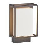 Nordlux Nestor Applique Murale Aluminium Noir 8W 550lm - 827 Blanc Très Chaud