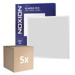 Lot 5x Noxion Panneau LED Ecowhite V4.0 28W 3400lm - 865 Lumière Du Jour | 60x60cm - Philips driver