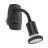 Eglo Wandlamp Parrini Lamp met Stekker Zwart 4.5W 345lm - 830 Warm Wit | IP20 - Incl. 1x GU10